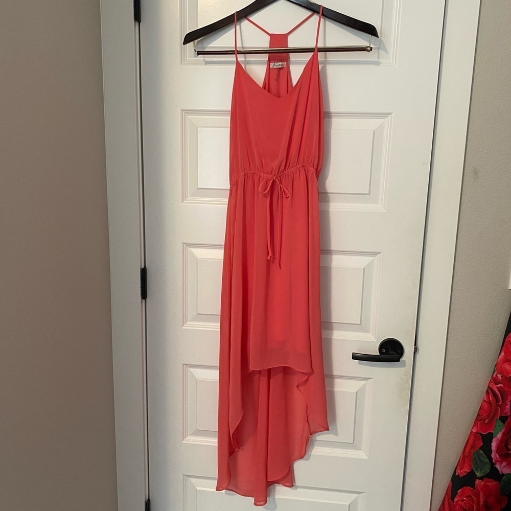 ~ Vintage Free Bird Coral Pink Dress Small S